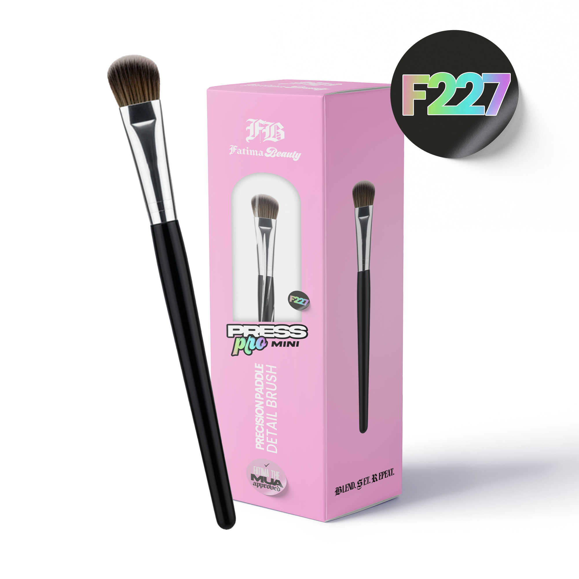 Press Pro Mini – F227 (Precision Paddle Detail Brush) – Fatima Beauty