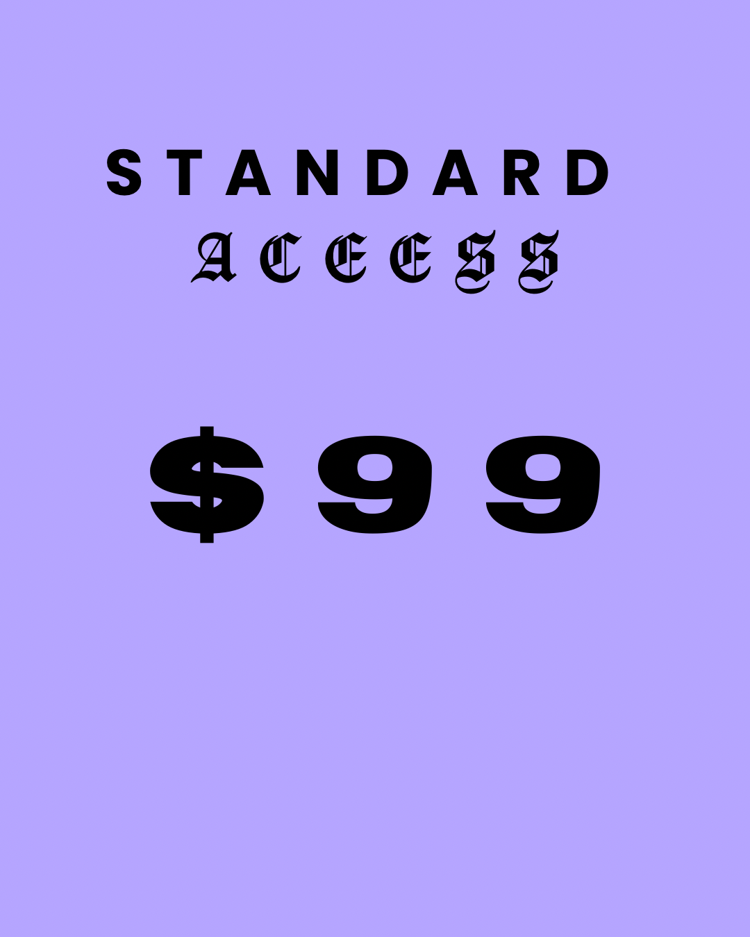 *STANDARD ACCESS* Virtual Masterclass