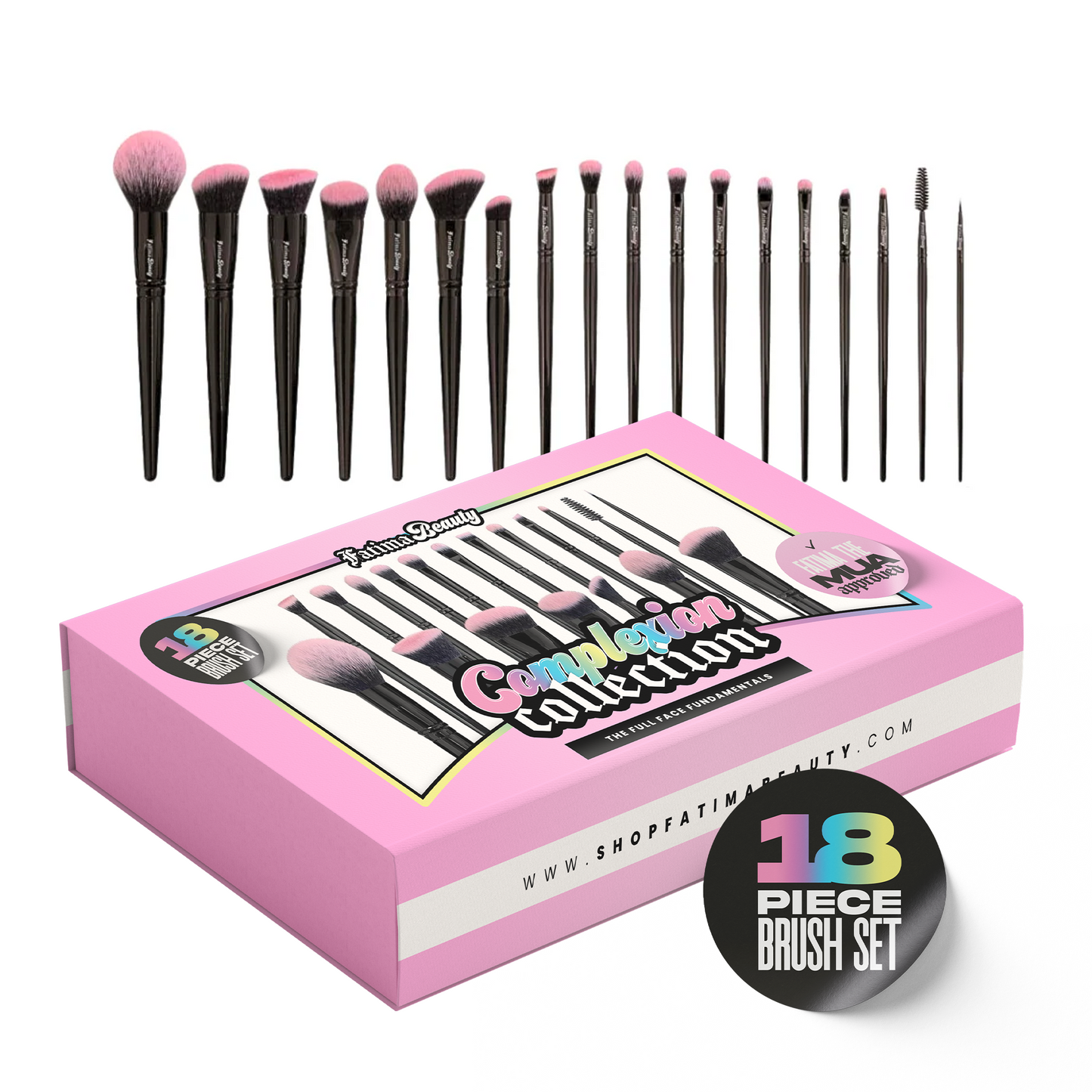 Signature Complexion Collection – 18-Piece Pro Brush Set – Fatima